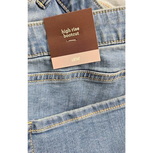 Knox Rose Women's High Rise Bootcut Jeans- Size 18W - Picture 3 of 6